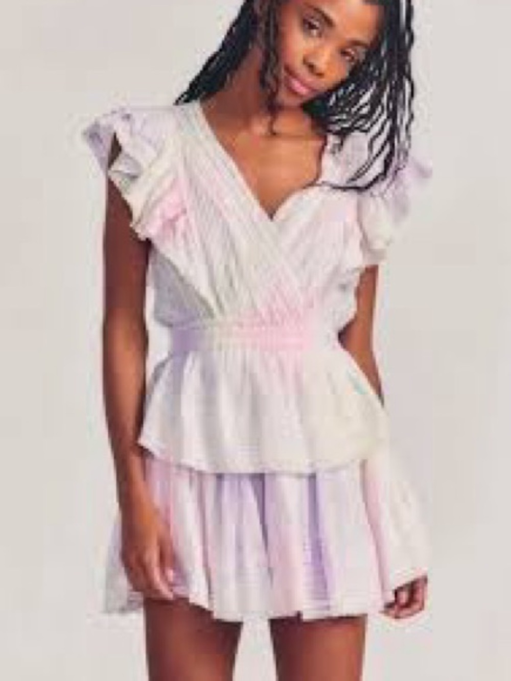 Loveshackfancy Gwen dress size large tie dye